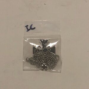 Silver Cross Pendant Necklace (from Wish BTW)